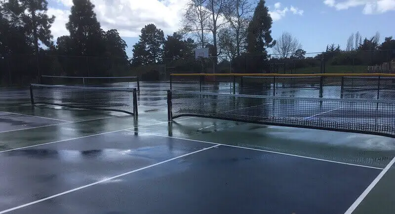 Pickleball On A Wet Court