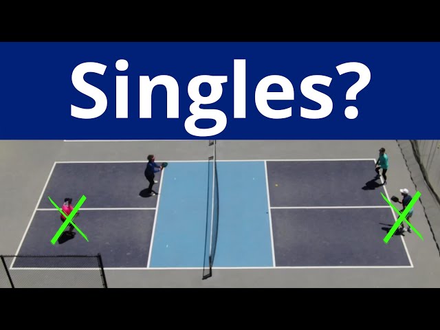 Can You Play Singles Pickleball